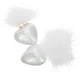 thumbnail image 3 of 1 par de pendientes de bola de pelo de lujo para mujer, elegantes pendientes colgantes con perla artificial para San Valentín y ocasiones especiales, 3 of 7