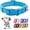 Sky Blue, variant on Minzimin Reflective Dog Collar, Soft Neoprene Padded Pet Collar with D Tag Ring, Adjustable for Small Dogs