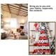thumbnail image 4 of Advancent Árbol de Navidad colgante campana pared estrella decoración foto dibujos animados azúcar colgante adornos para fiesta boda Kits de decoración para fiestas Rojo, 4 of 6