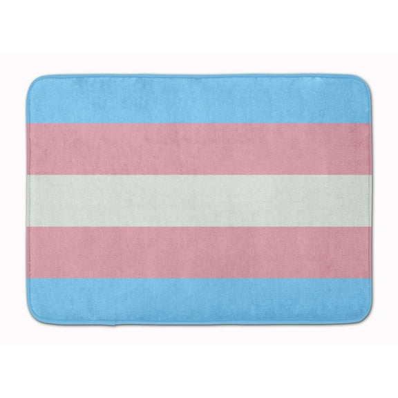 Transgender Pride Machine Washable Memory Foam Mat