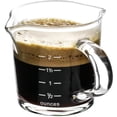 thumbnail image 1 of Vaso de chupito para espresso QWORK, 90 ml, con mango, 2 unidades, borosilicato, 1 of 7