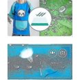 thumbnail image 4 of Delantal de pintura para niños, manga larga, con bolsillos, impermeable, de 3 a 12 años, L, 4 of 5
