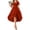 Orange, variant on Women Dresses Cocktail Short Sleeve V Neck Sun Dress Solid Color Ruffle Stretchy Regular Fit Date Night Dress Beach Essentials for Women for Beach and Vacation Green XL
