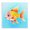 Happy Fish Speckle Splash, variant on Stupell Industries Cottage Whimsical Fish & Seaweed Black Framed Giclee Art, 12 x 12, by Andrea Haase