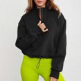 thumbnail image 3 of Vedolay Hoodless Sweatshirts for Women 2023 Print Crew Neck Long Sleeves Sweatshirt Tops for Women Black,M, 3 of 4