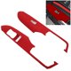 thumbnail image 4 of Cubierta De Elevador De Ventana, 2 Piezas/juego De Reemplazo De Moldura De Interruptor De Ventana Para Ford Mustang 2015-2021 LHD Para Automóvil ANGGREK Rojo, 4 of 8