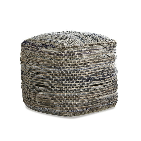 Signature Design by Ashley Contemporary Absalom Pouf  Denim