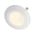 thumbnail image 3 of Designers Fountain EVDSK490WH27 4 inch White Integrated LED J-Box Or Recessed Can Mounted Led Disk Light Trim 2700K, 3 of 7
