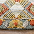 thumbnail image 3 of SAFAVIEH Trace Adrasteia Geometric Area Rug, Blue/Ivory, 4' x 4' Round, 3 of 7