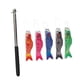 thumbnail image 2 of 5x Banderas de carpas japonesas Koinobori Decoración colgante, Eyecatching, Durabilidad Streamer de viento de carpa japonesa para patio césped, 2 of 8