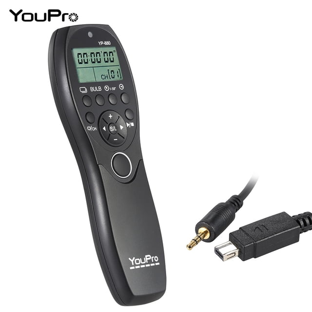 Mistaha YouPro YP-880 DC2 Camera Wired Shutter Release Timer Remote Control LCD Display for Nikon