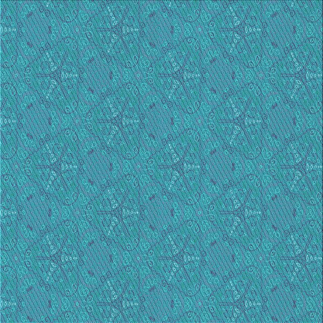 Ahgly Company Machine Washable Indoor Square Transitional Bright Turquoise Blue Area Rugs, 8' Square