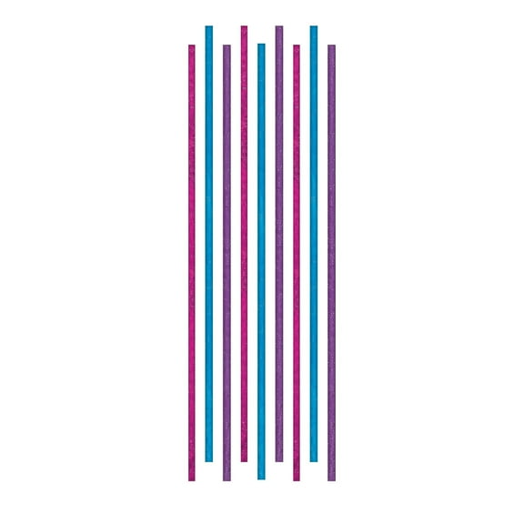 Amscan 7" Sparkling Novelty Candles Assorted with Glitter Finish 18 per pack