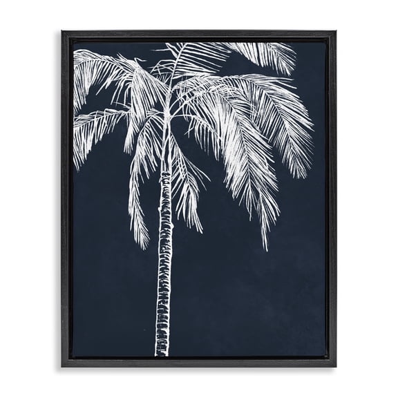 Stupell Industries Coastal Black Floating Frame Canvas Art, 17 x 21, by Leah Noel Art
