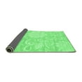 thumbnail image 2 of Ahgly Company Indoor Square Solid Emerald Green Modern Area Rugs, 3' Square, 2 of 4