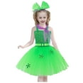 thumbnail image 3 of 2DXuixsh Robe Fille Perles Robe en Tulle pour Mariage Enfants Robes de Concours Longueur Cheville avec Nœud Robes Formelles Filles Vert Taille 90, 3 of 5