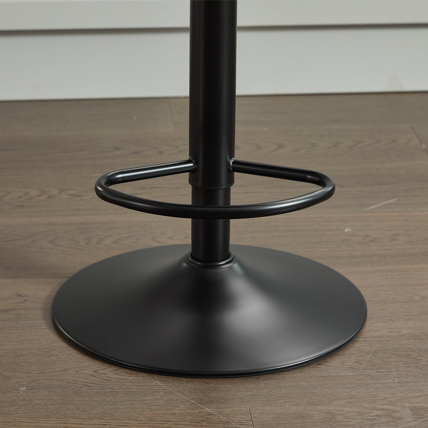 Demi Bonn 35" Counter Height Bar Stools Set of 2, Rattan Swivel Barstools with Back, Kitchen Island Countertop Chairs for Dining Room, Black