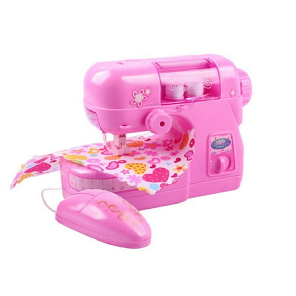 Mini Electric Sewing Machine Pretend Play Toy for Kids Children Birthday Educational Toy