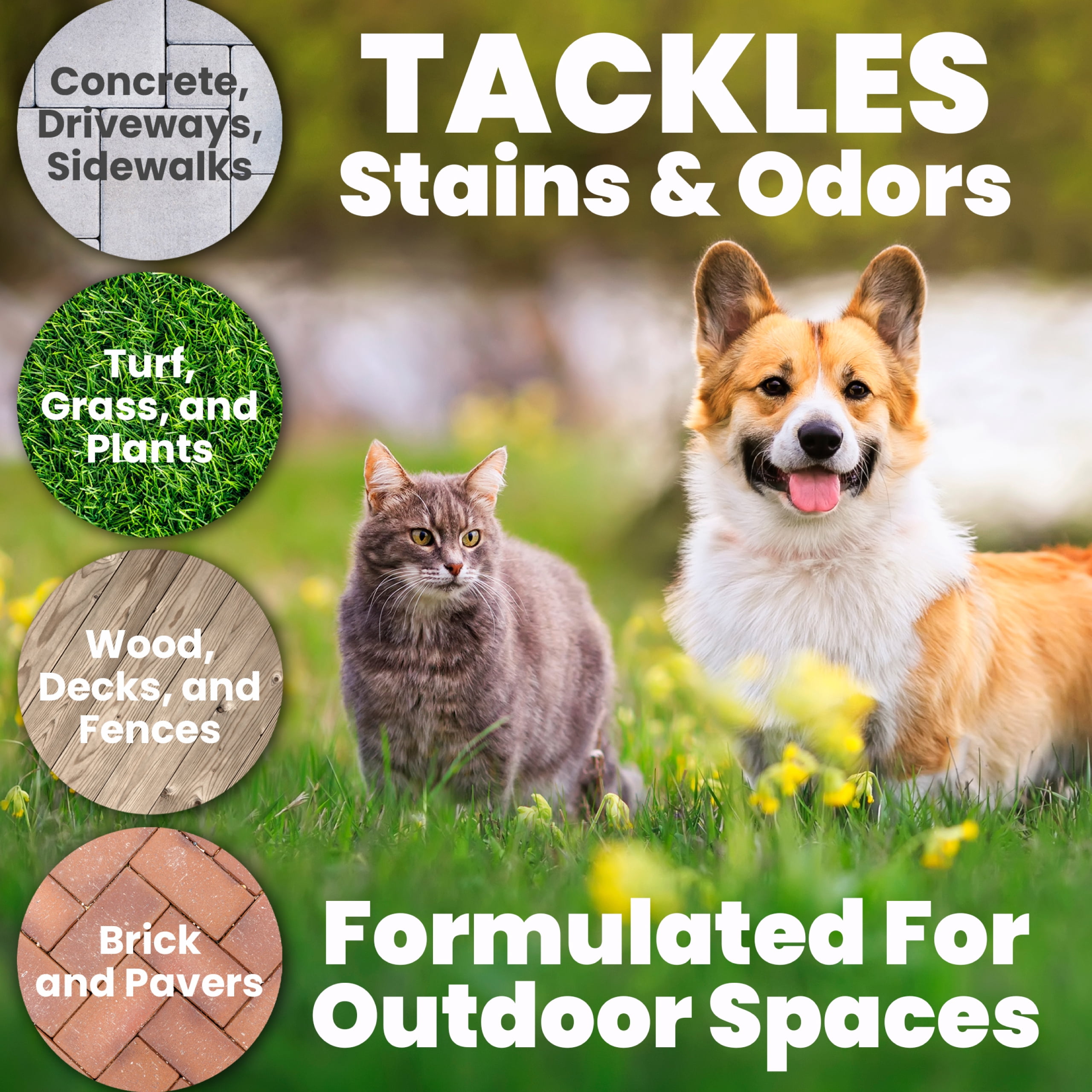 Unique Turf & Outdoor Odor and Stain Remover Concentrate Liquid Refill (128 oz)