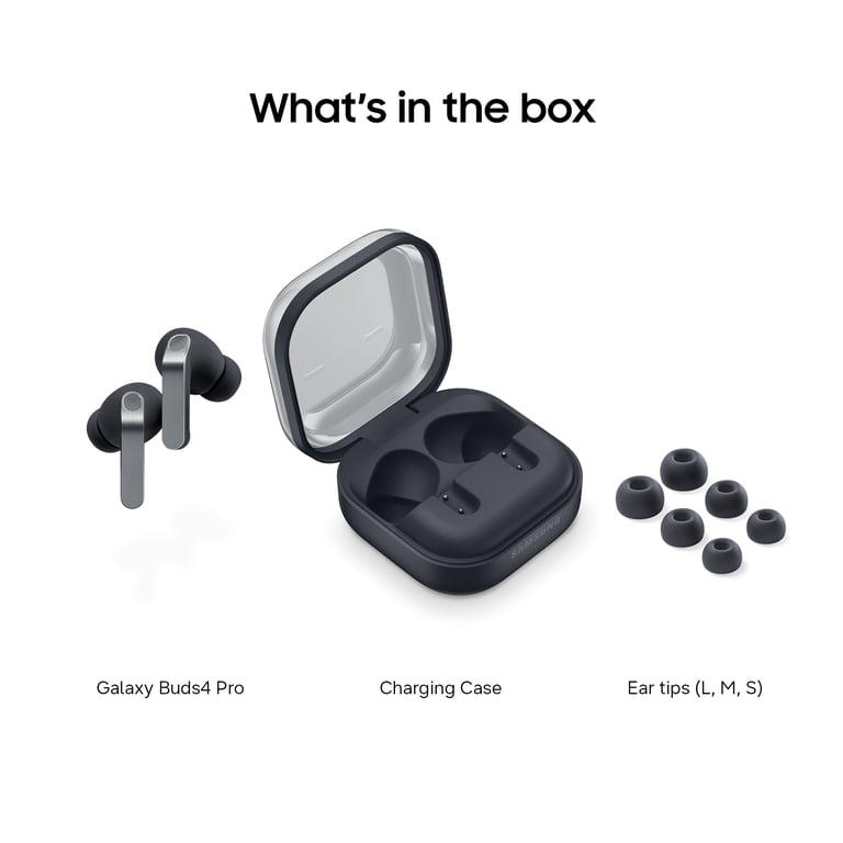 Samsung Galaxy Buds4 Pro ブラック Samsung Galaxy Buds4 Pro Bluetooth Headphones and Charging Case