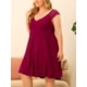 thumbnail image 3 of Camisón de talgrande pamujer, rode dormir con encaje, mancasquillo, vestido de dormir con cuello en V, rode dormir borgo4XL, 3 of 6