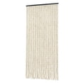 thumbnail image 4 of Retro Wood and Bamboo Beaded Curtain Fly Screen for Bath Bedroom Porch Doorway Divider,Beige, 4 of 16