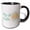 Black/White, variant on 3drose, Cute Egg with Text of My First Easter, 11oz Magic Transforming Mug