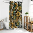 thumbnail image 5 of Sunflower Shower Curtain,Farmhouse Rustic Country Yellow Flower Showr Curtain for The Bathroom Machine Washable Waterproof Fabric Curtain for Bathroom Decor Bathtub with 12 Hooks 72"x72", 5 of 6