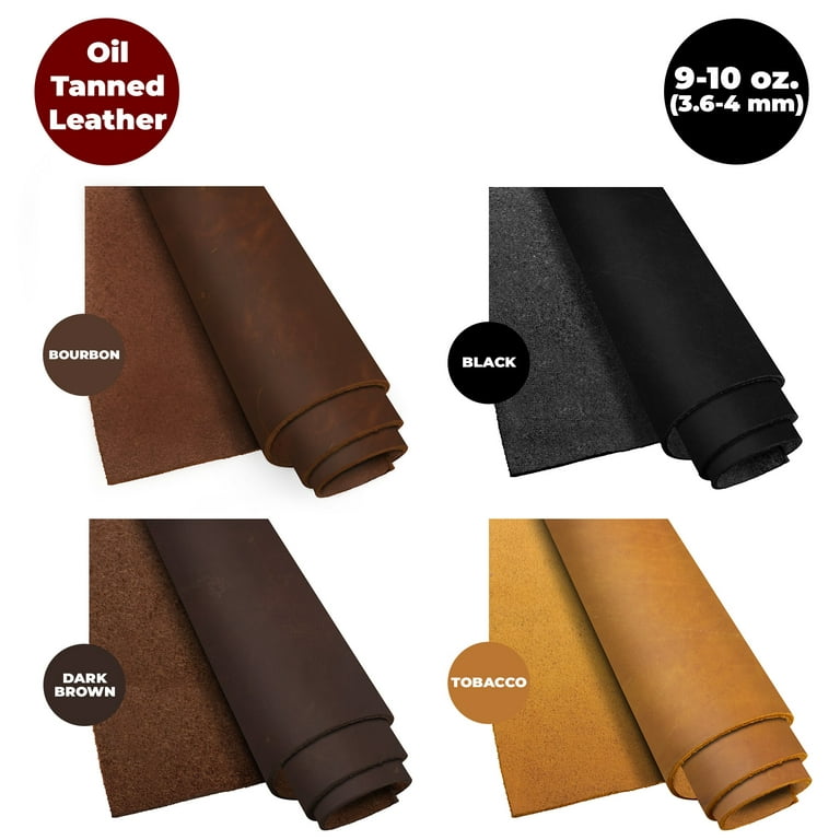 Genuine Finished Leather Sheets for Crafts Full Grain Buffalo Leather  Tooling Leather Crafts Tooling Sewing Hobby Workshop Crafting Leather Hides  Bourbon Brown- 12x12 Inches 