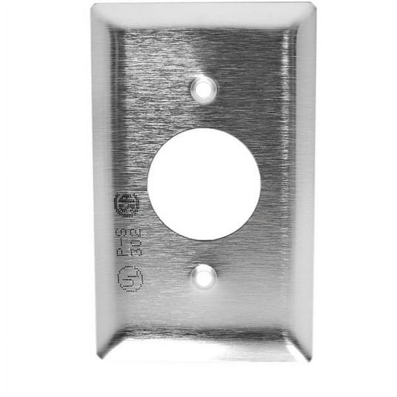 Marinco Boat Receptacle Cover Plate 93091 | Single Stainless Steel