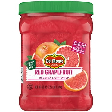 2 Pack - Del Monte Red Grapefruit in Extra Light Syrup - 52 oz Packaging may vary