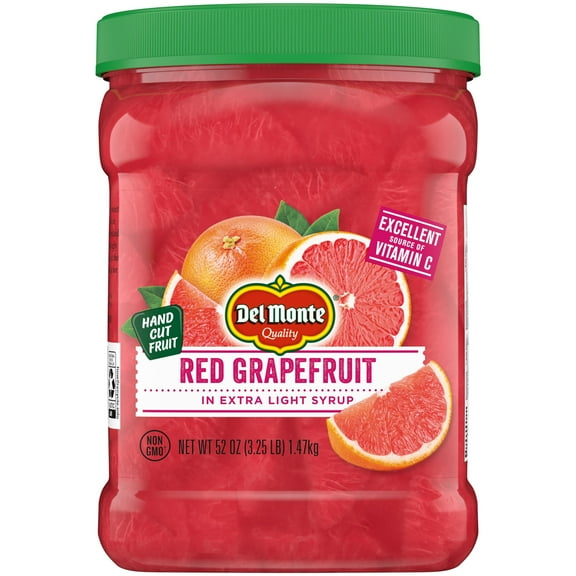 2 Pack - Del Monte Red Grapefruit in Extra Light Syrup - 52 oz Packaging may vary