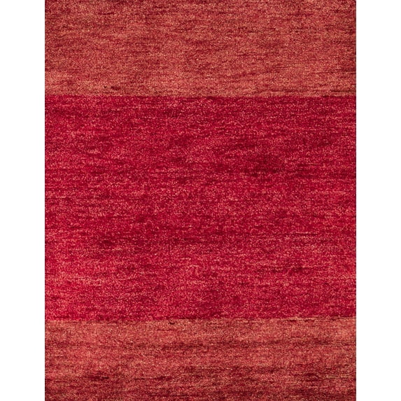 Ahgly Company Machine Washable Indoor Rectangle Abstract Red Area Rugs, 2' x 5'