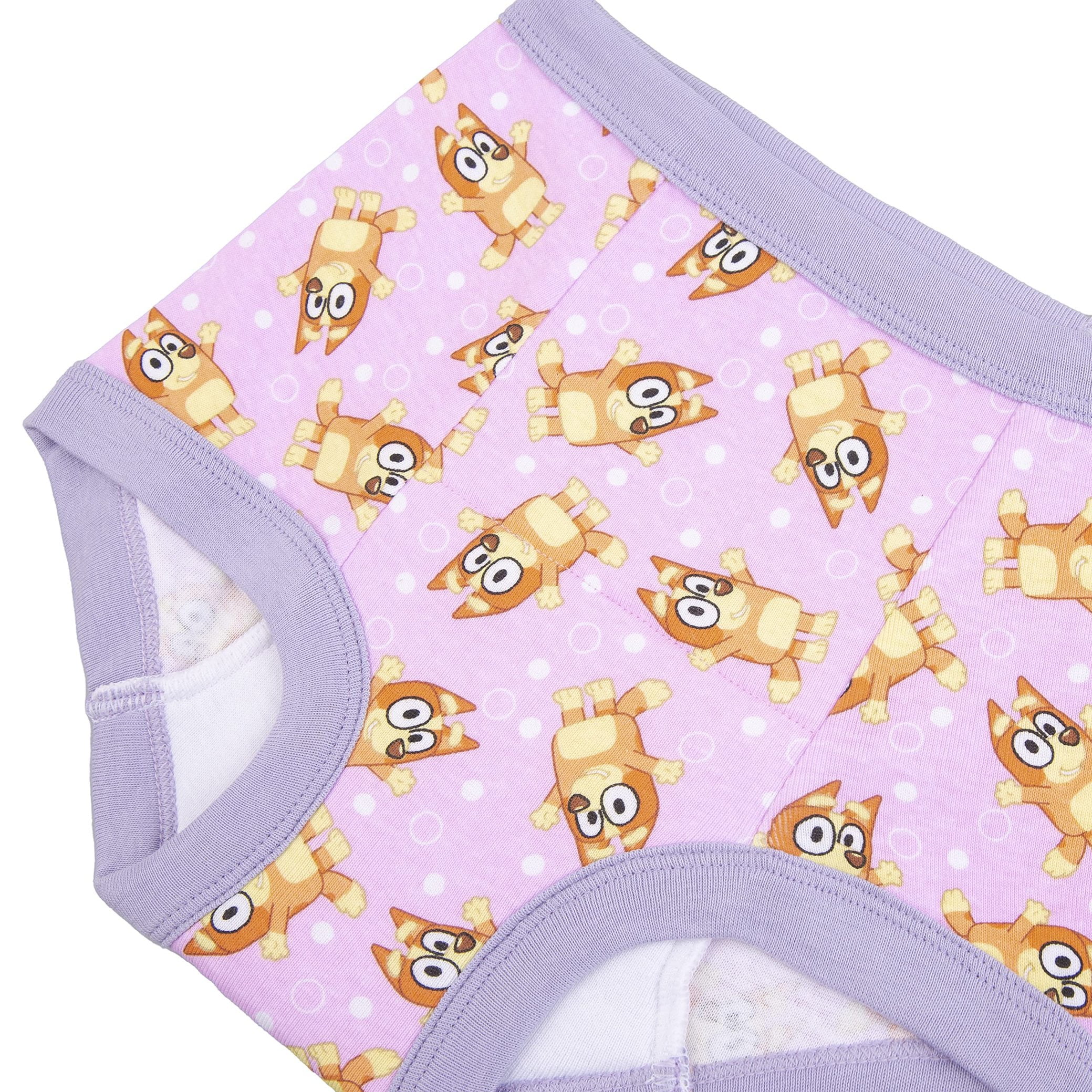 Bluey Unisex Baby Potty Training Pants with Stickers and Success Chart, Sizes 18 M, 2T, 3T & 4T, 7-Pack