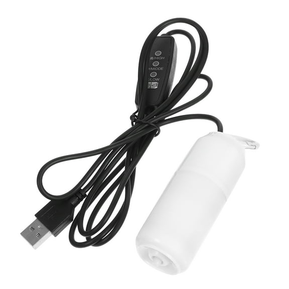 FRCOLOR USB Small Air Pump for Fish Tank Portable and Rechargeable Aquarium Aerator Mini Oxygen Pump for Fish Tank Quiet and Efficient Air Bubbler for Aquariums