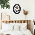 thumbnail image 2 of Oval Wood Picture Frame Classic Wall Hanging Photo Frame, 2 of 8
