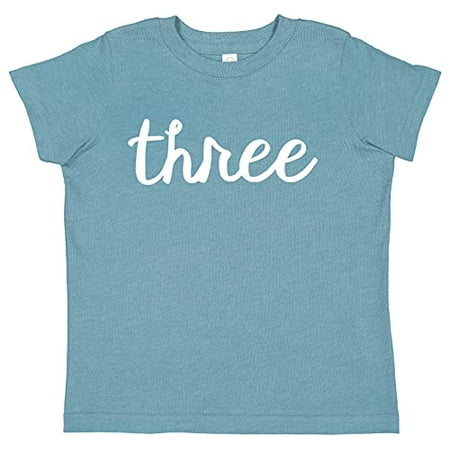 

7 ate 9 Apparel Kids Three Birthday Shirt for Boys 3 Birthday Shirt 3rd Bday Third Shirts Light Blue Shirt