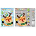 thumbnail image 1 of Christmas decorations snowman elk window sticker, 1 of 3