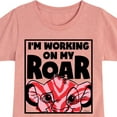 thumbnail image 3 of The Lion King - I'm Working on my Roar - Simba - Toddler & Youth Girls Short Sleeve Graphic T-Shirt, 3 of 5