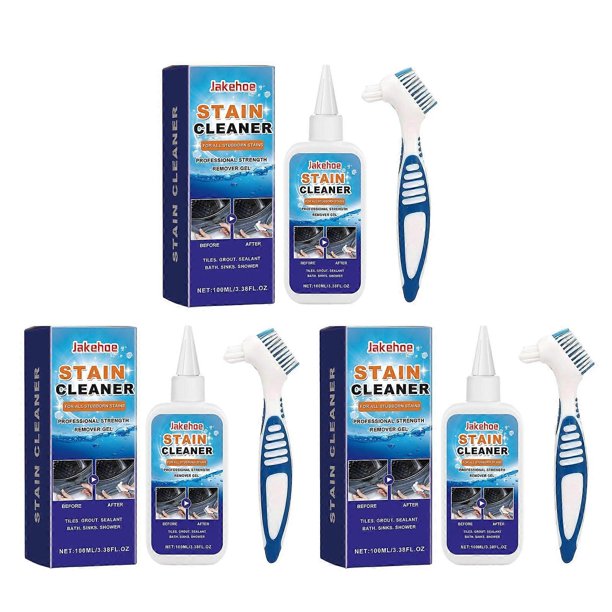 100ml Household Stain Removal Gel, Multi-Purpose Grout Removal Cleaner for Washing Machine Refrigerator Washer Rings Sinks