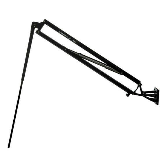 Lewmar Shallow Water Anchor for use in up to 7' of Water, 12V Electrically Powered, Remote Controlled Deployment, Four Bar Articulating Arm, for Powerboats up to 26', Black - 22108805