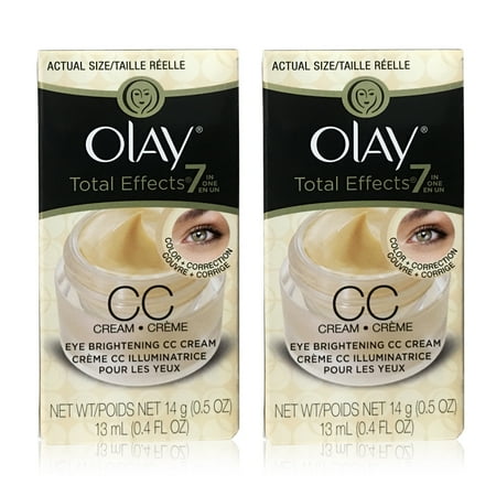 Olay Total Effects Eye Brightening Cc Cream, 0.4 Fluid Ounce, 2 Pack