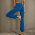 thumbnail image 2 of CFLVAEK Women's Yoga Pants 2025 Casual High Waisted Cinch Bottom Leggings Solid Color Running Workout Pant Comfy Home Trousers Blue S, 2 of 4