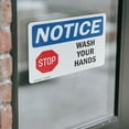 thumbnail image 4 of (2 Pack) Wash Your Hands OSHA Notice Sign 24 Inch X 18 Inch Vinyl Label Decal Sticker Weather Resistant, UV Protected for Workplace, Business, and Construction Site, Made in the USA, 4 of 7