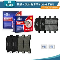 YXPCARS 8PCS Front & Rear Ceramic Brake Pads(D707 D325) for Lexus RX300 1999-2001 ES300 1997-1999 Toyota Camry Solara