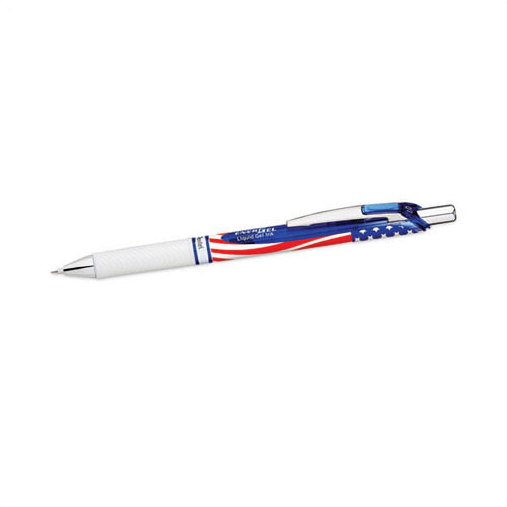 Energel Rtx Stars And Stripes Gel Pen, Retractable, Medium 0.7 Mm, Black Ink, Red/white/blue Barrel, Dozen | Bundle of 2 Dozen
