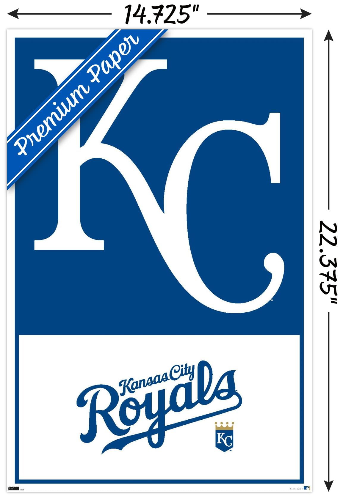 KANSAS CITY ROYALS LOGO POSTER deals 1994