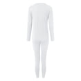 thumbnail image 6 of vigerkar Womens Thermal Base Layer Set – Long Sleeve Shirt & Leggings for Cold Weather – Lounge Set for Women (White, L), 6 of 8