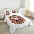 thumbnail image 3 of Feelyou Kids Christmas Nutcracker Full Size Comforter Sets, Kawaii Pink Cartoon Bedding Comforter Set, Merry Christmas Reversible Bedding Sets, Luxury Bedroom Decor, 3-Piece, 3 of 8