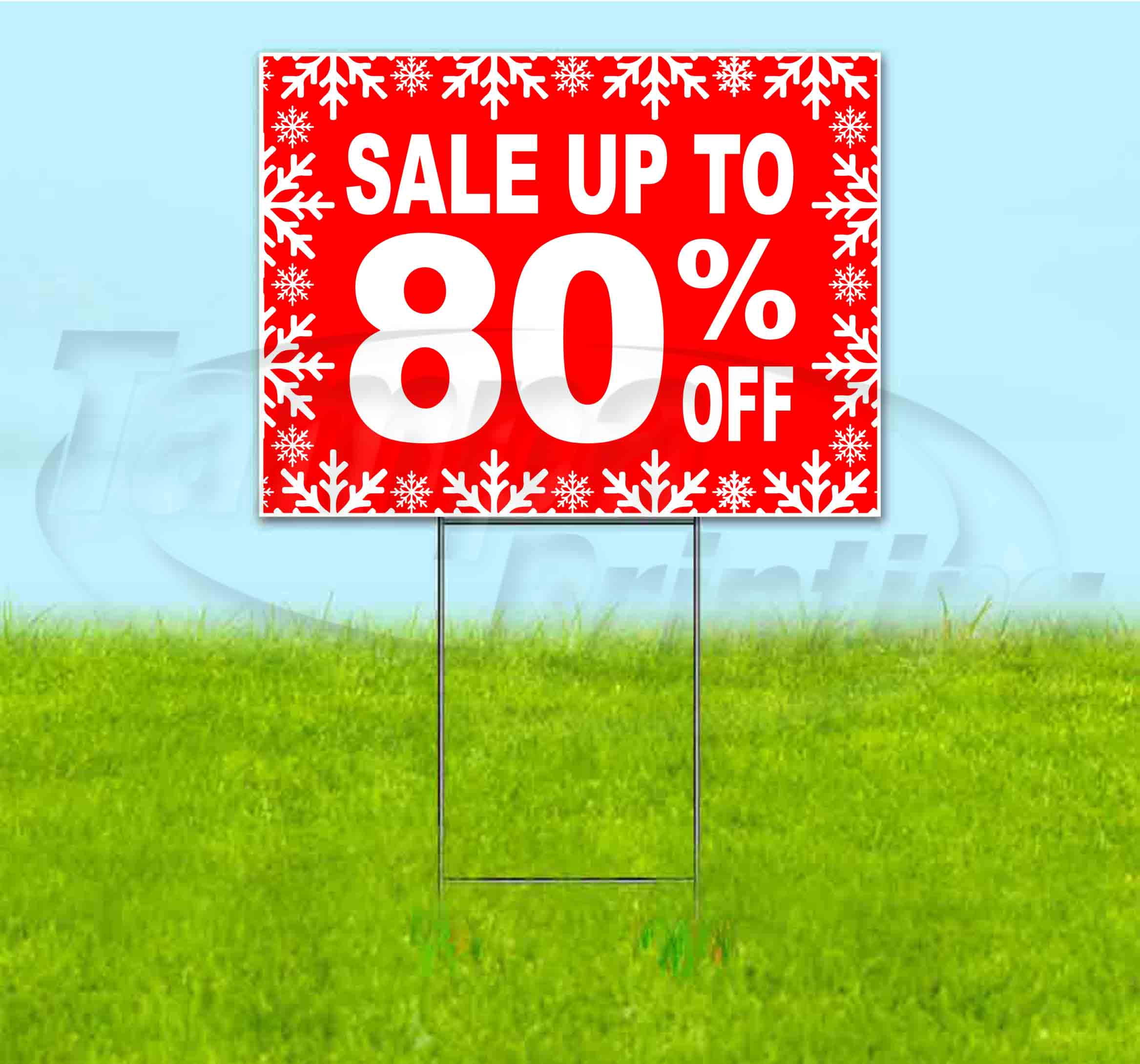 Sale Up To 80% Off (18" x 24") Yard Sign, Includes Metal Step Stake